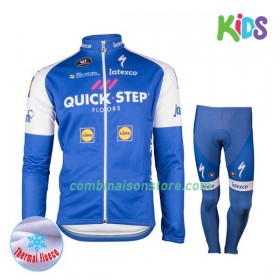 Combinaison Cycliste Hiver + Collant 2017 Quick-Step Floors Enfant  N001